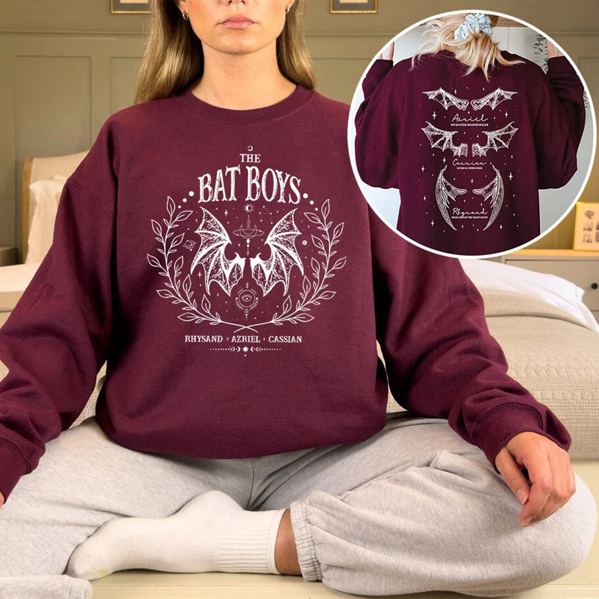 Cotton Tee The Bat Boys Wings T-Shirt The Night Court ACOTAR