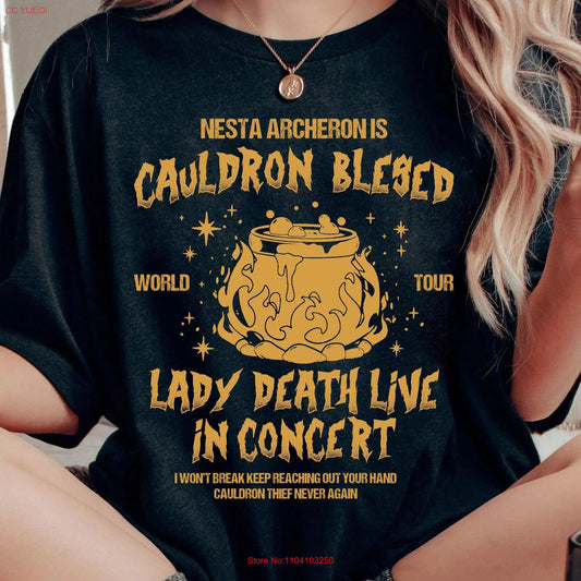 Acotar Nesta Archeron T Shirt Cauldron Blessed A Court Of Thorns And Roses Crescent City Bookworm Bookish